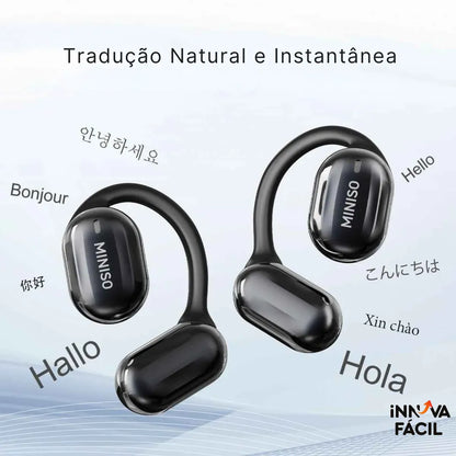 Fone Tradutor Especialista Bluetooth Miniso - Viajantt