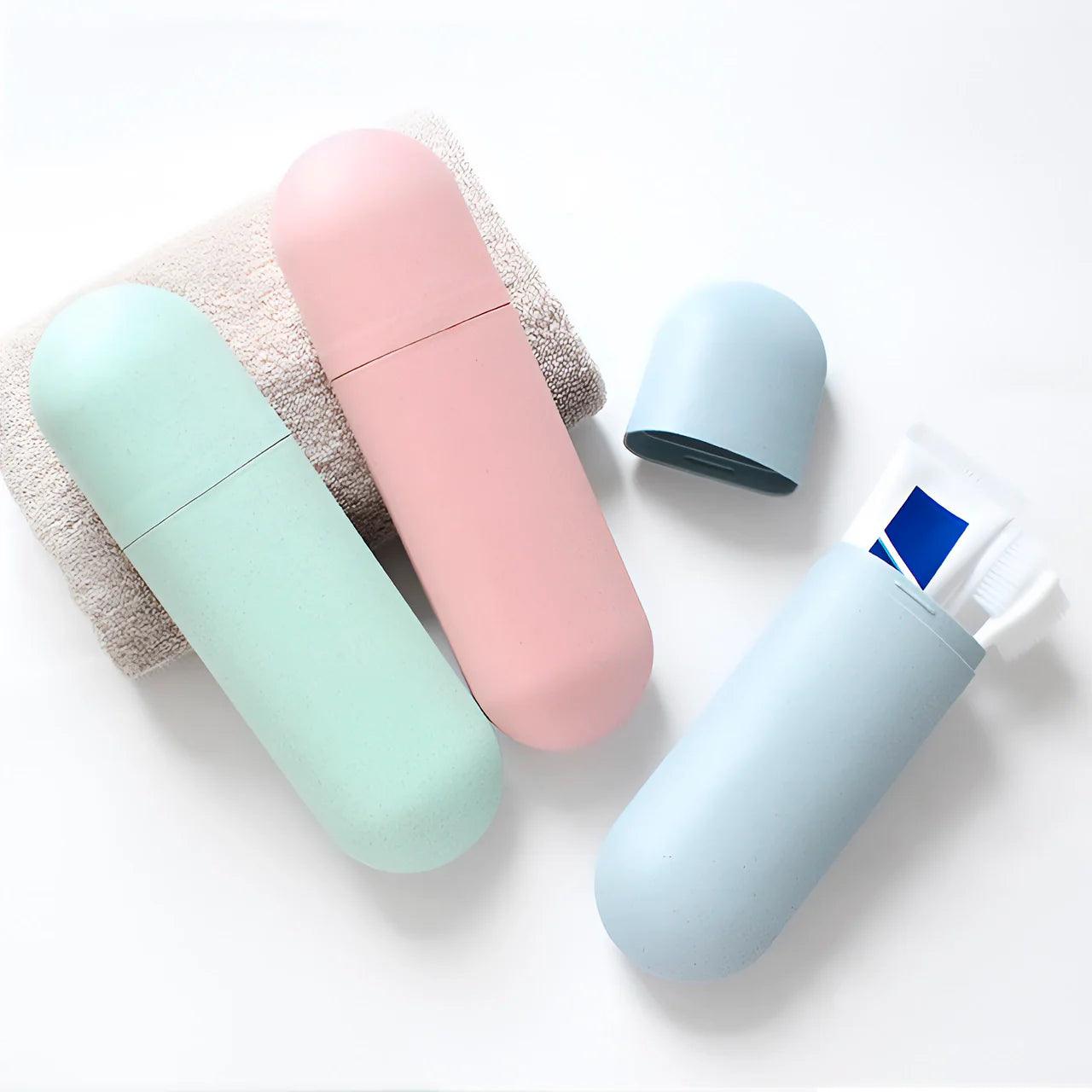 CleanBrush – Estojo Higiênico para Escova de Dentes e Creme Dental – Viajantt