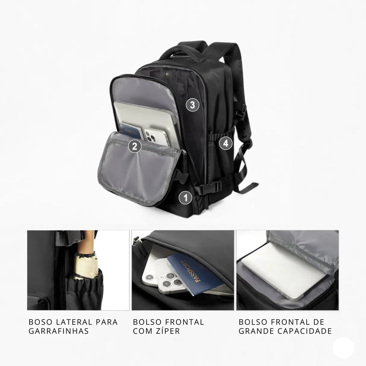 Mochila à Vácuo - Viajantt