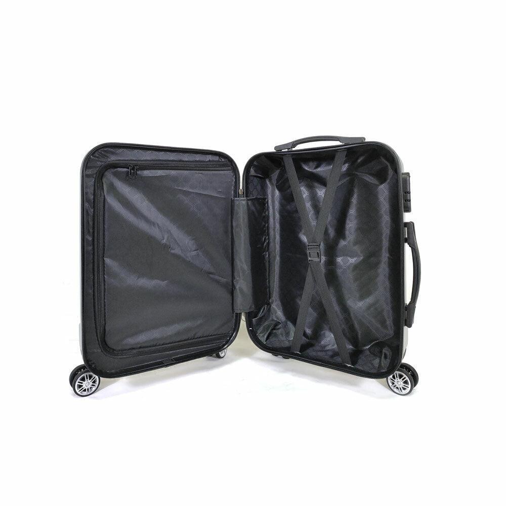 Conjunto de Malas de Bordo P/M/G com Rodas 360º Prata - Viajantt