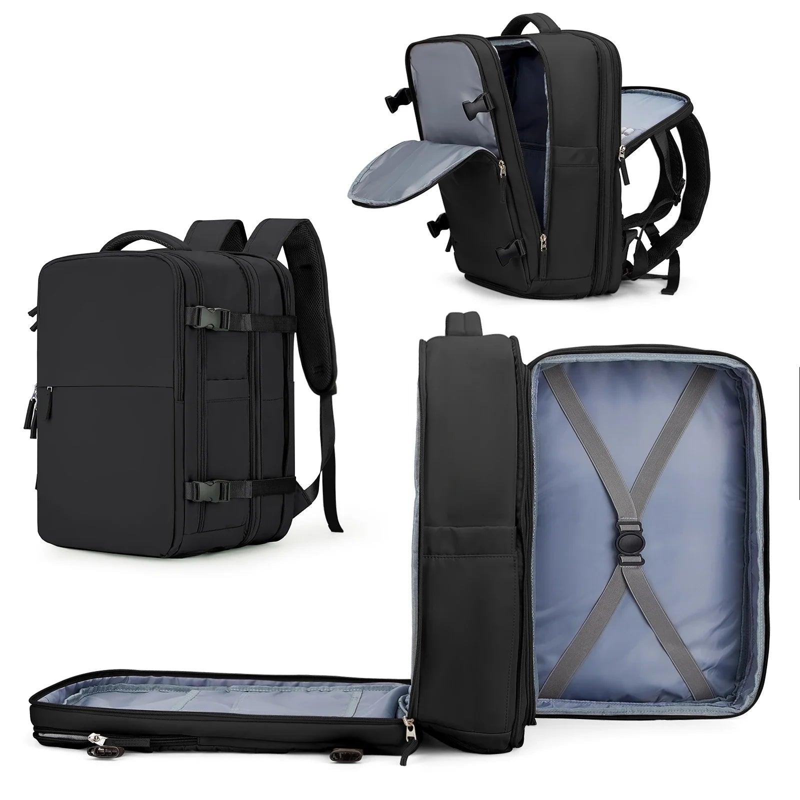 Mochila Trekker Plus Expandível à Prova d’Água com USB - Viajantt