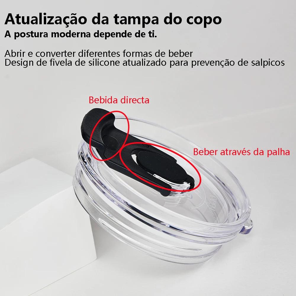 Garrafa Térmica Romantic Crown com Canudo e Isolamento - Viajantt