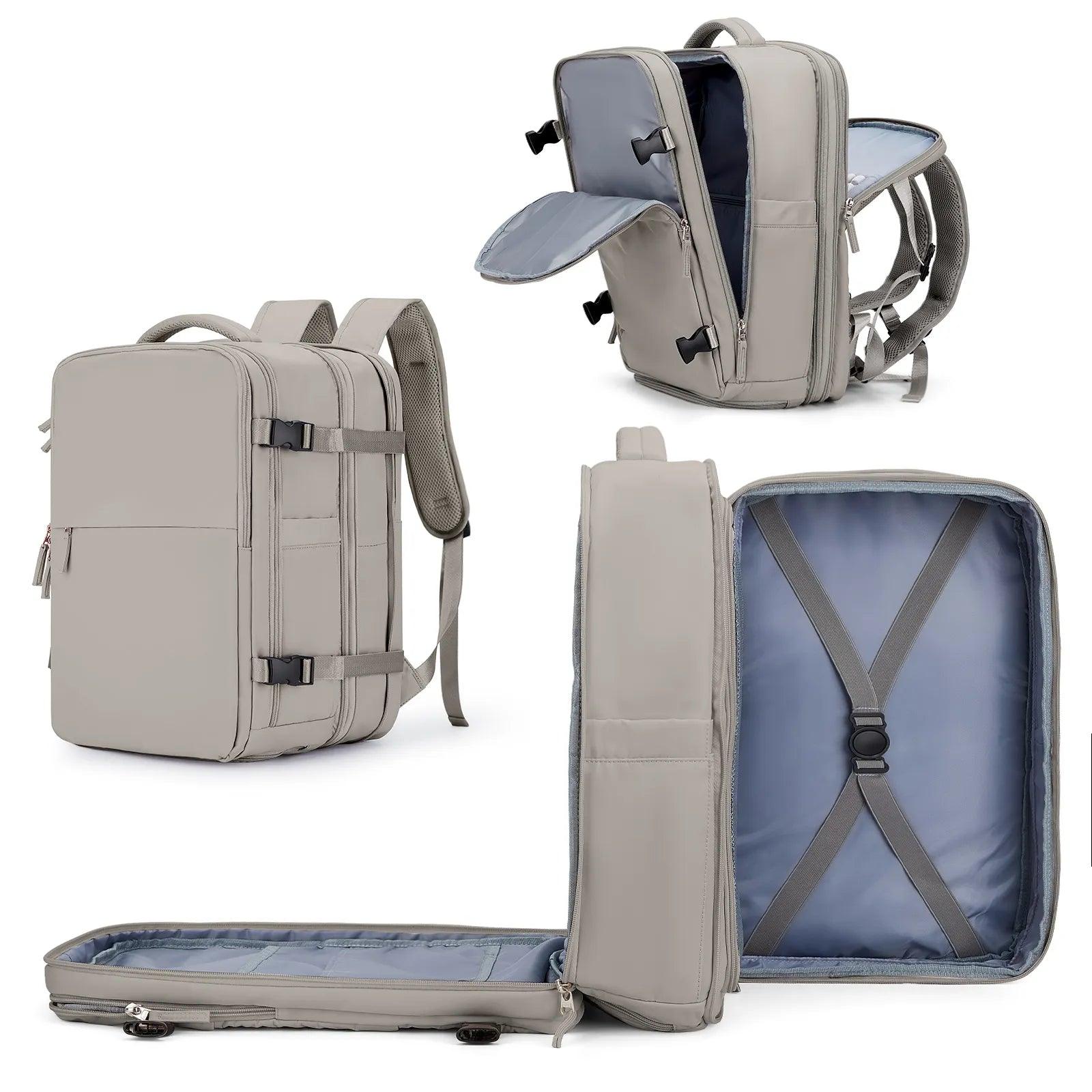 Mochila Trekker Plus Expandível à Prova d’Água com USB - Viajantt