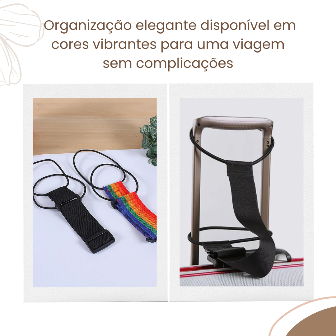 Cinto Elástico para Bagagem com Alça Ajustável – Viajantt