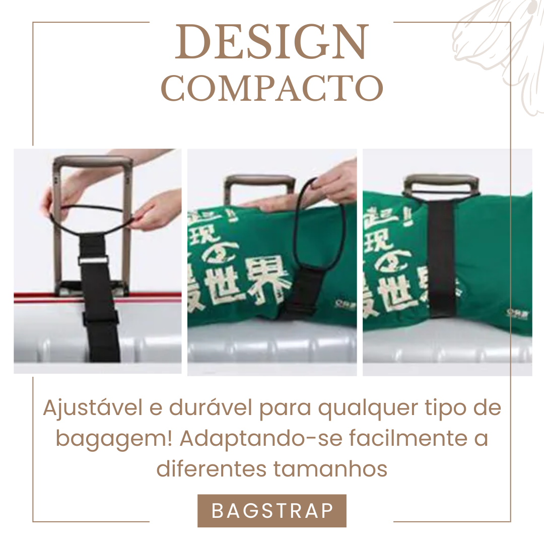 Cinto Elástico para Bagagem com Alça Ajustável – Viajantt