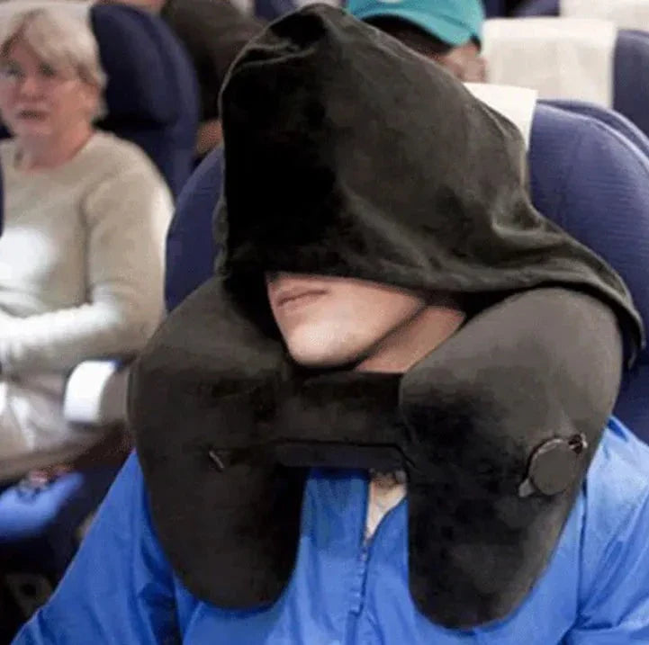 Travesseiro de Viagem ComfyNeck H com Capuz – Viajantt