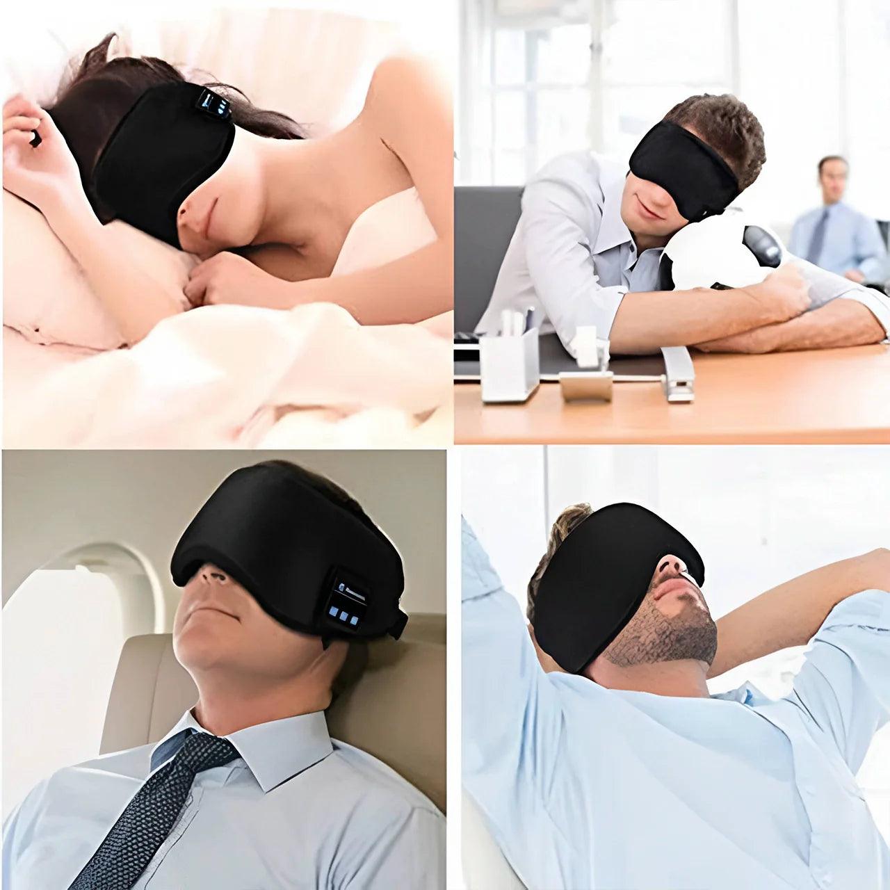 Máscara de Dormir Bluetooth para Viagem - Viajantt