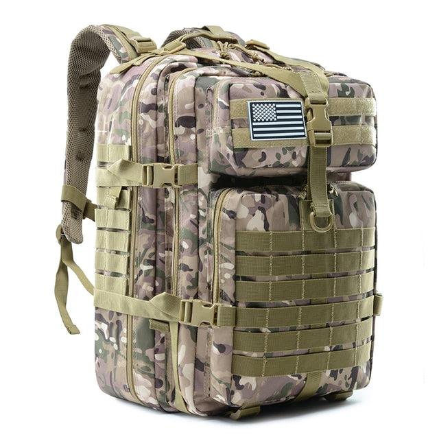 Mochila Tática Camuflada 50L Tack Military - Viajantt