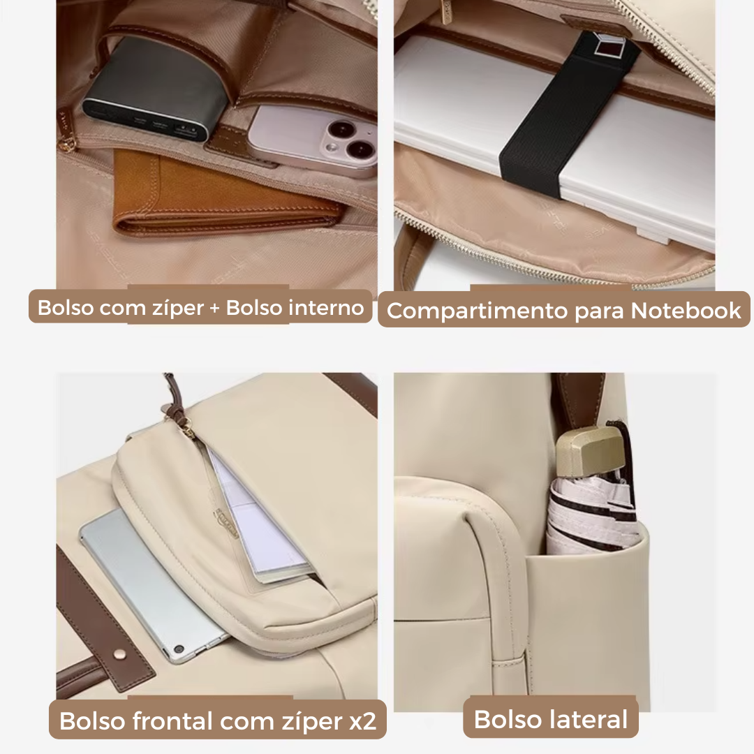 Mochila Feminina Elegante – Viajantt