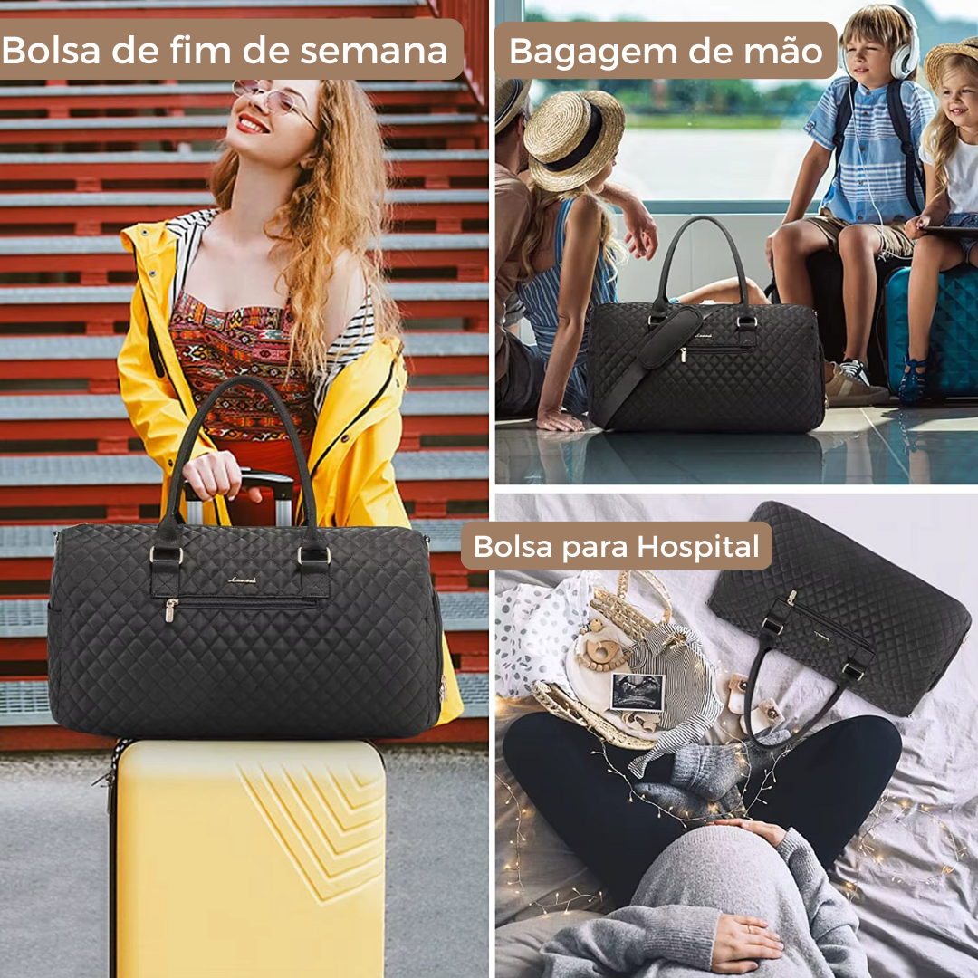 Bolsa de Viagem Feminina com Necessaire – Viajantt