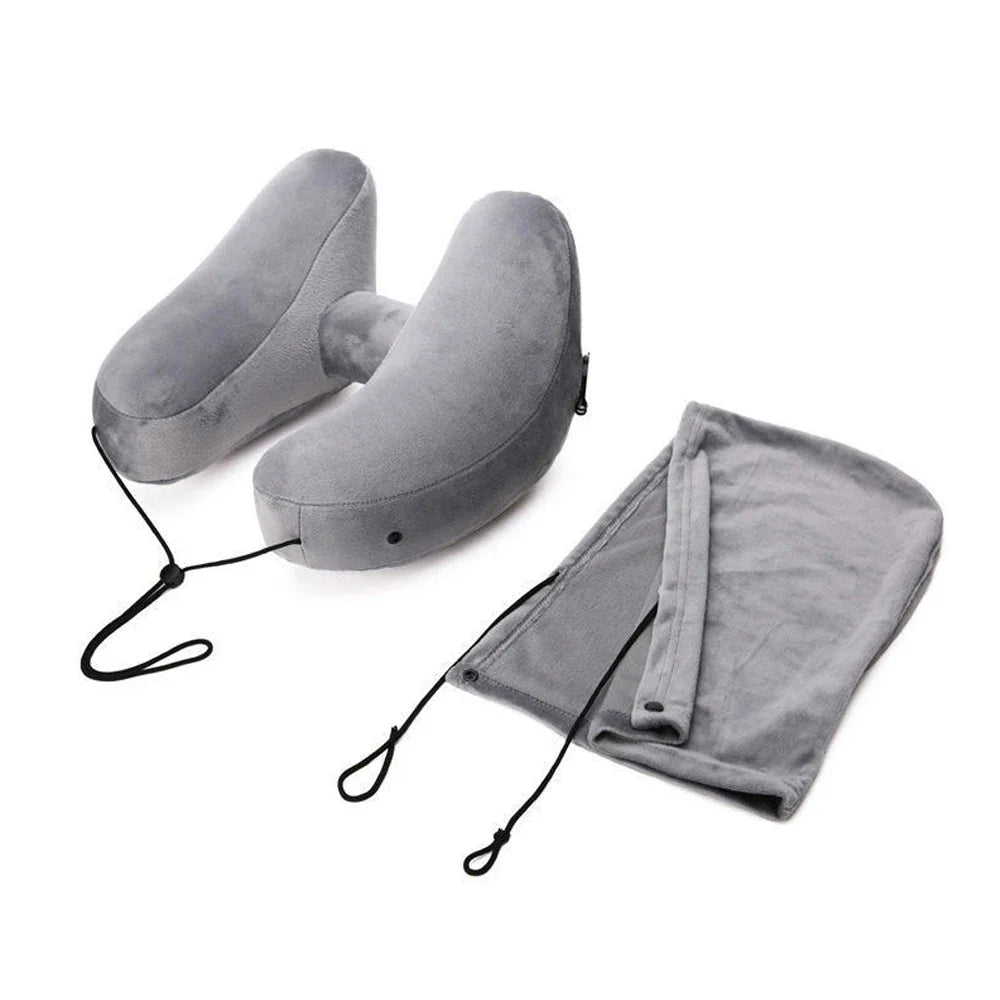 Travesseiro de Viagem ComfyNeck H com Capuz – Viajantt