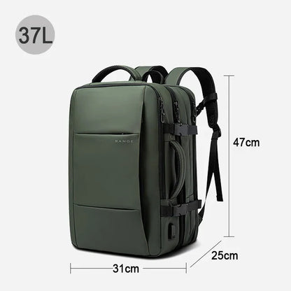 Mochila Expansível Masculina à Prova d'água - Viajantt