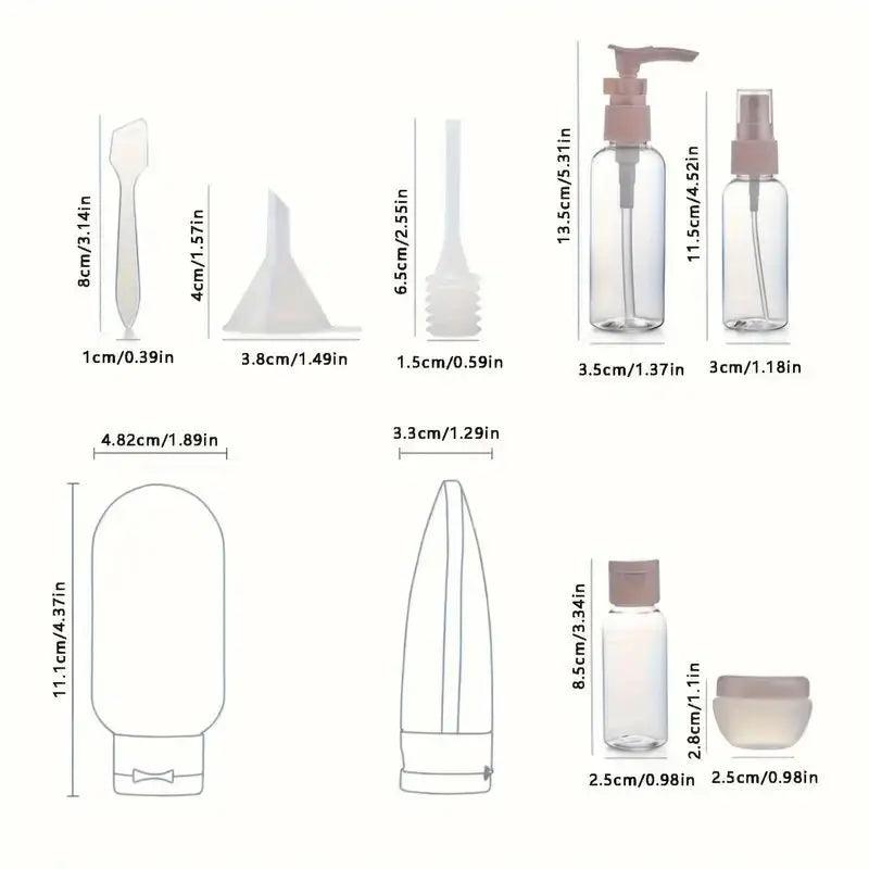 Kit de Frascos de Viagem – Viajantt