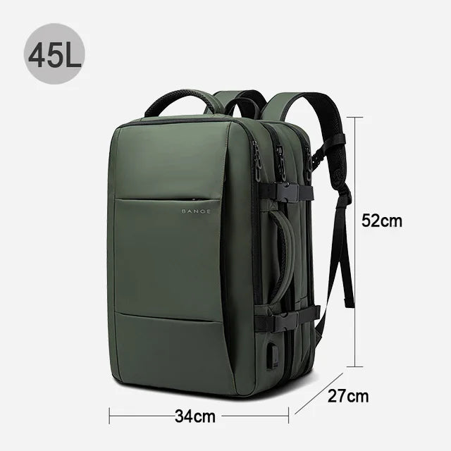 Mochila Expansível Masculina à Prova d'água - Viajantt