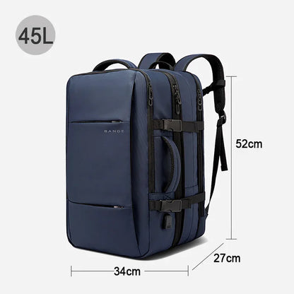 Mochila Expansível Masculina à Prova d'água - Viajantt