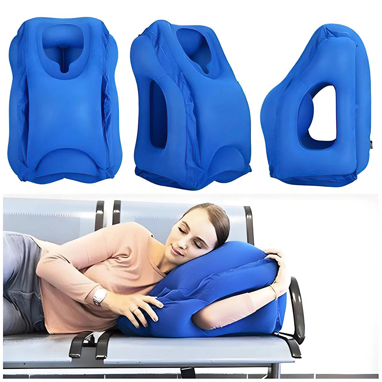 Travesseiro Inflável de Viagem com Conforto - Viajantt