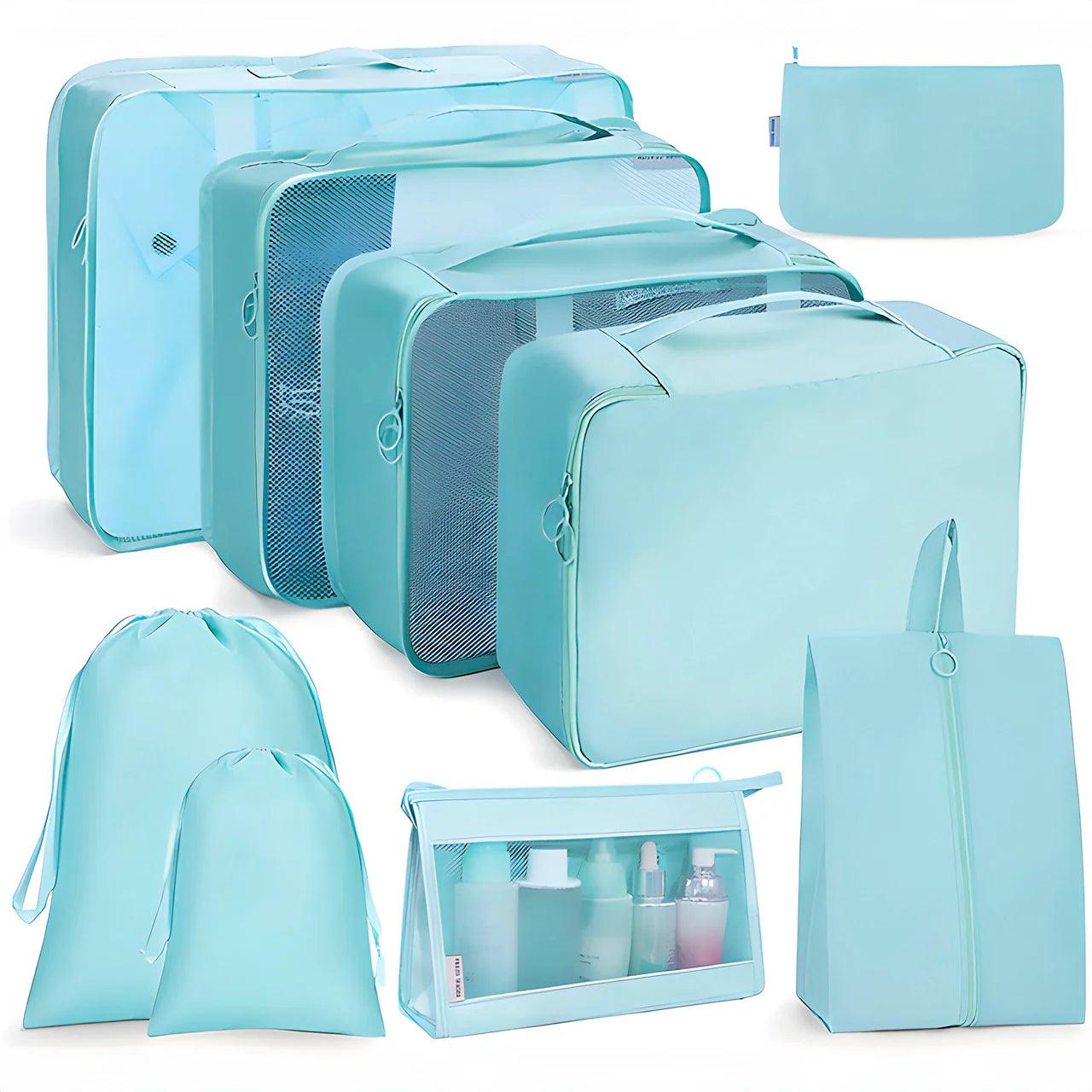 Kit Organizadores de Bagagem 9 Peças FasTravel – Viajantt