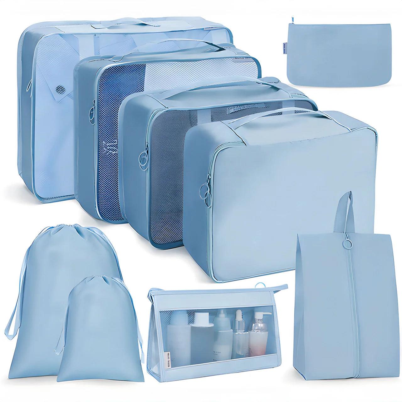 Kit Organizadores de Bagagem 9 Peças FasTravel – Viajantt