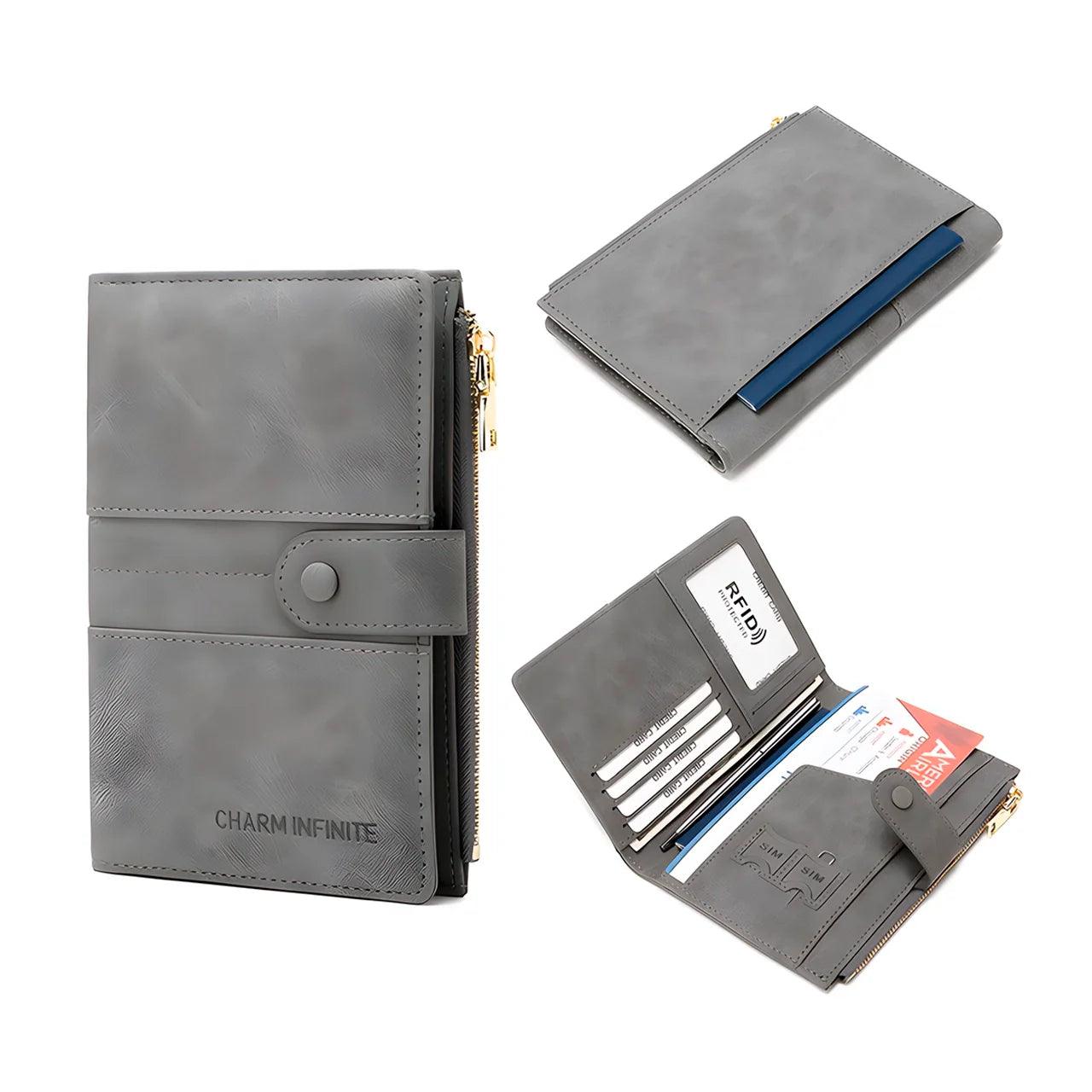Capa de Passaporte Anti-Furto com Proteção RFID CharmInfinite – Viajantt