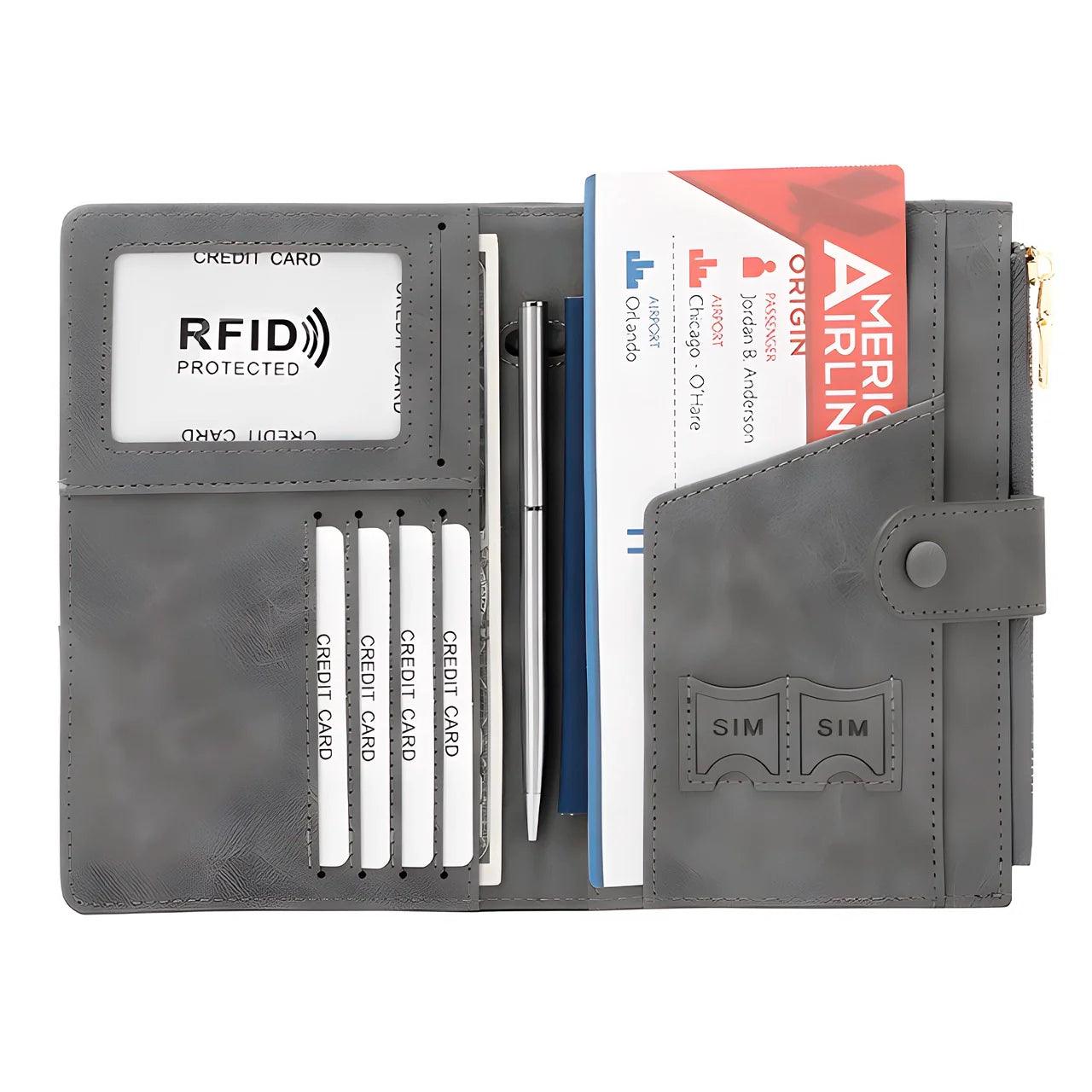 Capa de Passaporte Anti-Furto com Proteção RFID CharmInfinite – Viajantt