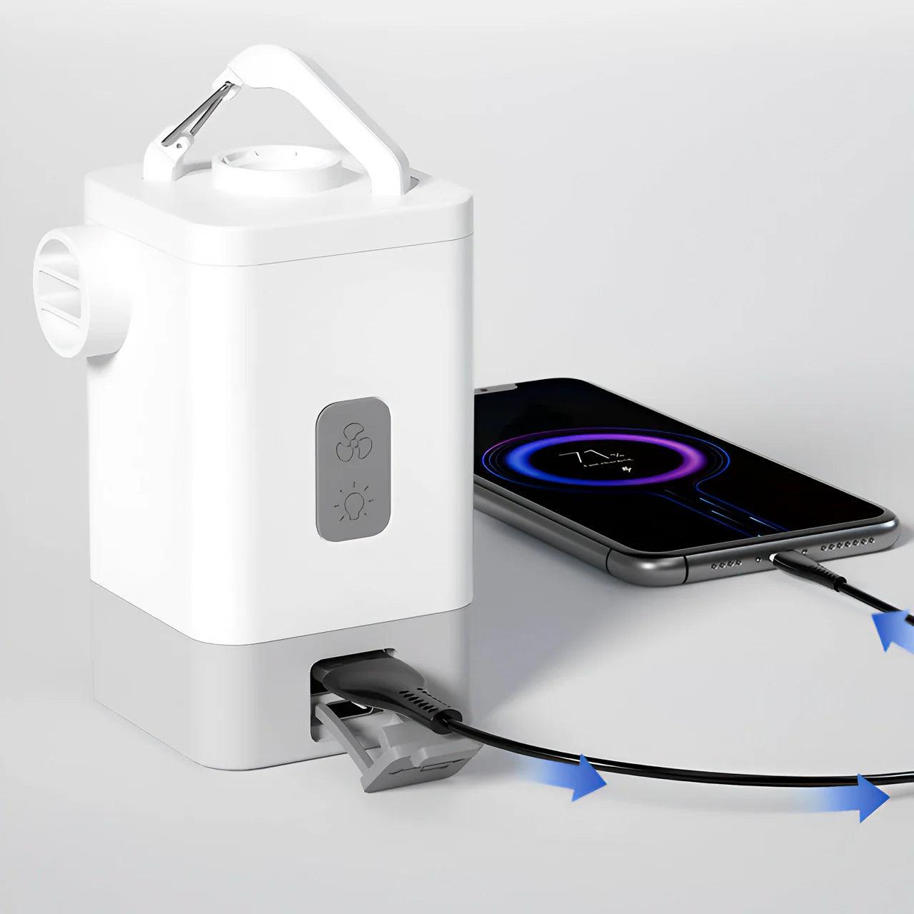 Lanterna LED Multifuncional Flextail, Bomba de Ar & PowerBank – Viajantt