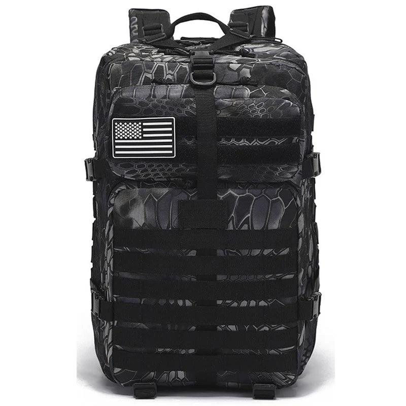 Mochila Tática Camuflada 50L Tack Military - Viajantt