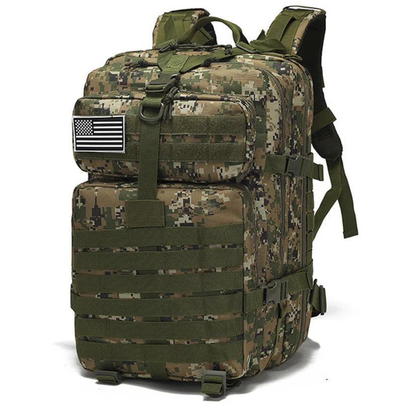 Mochila Tática Camuflada 50L Tack Military - Viajantt