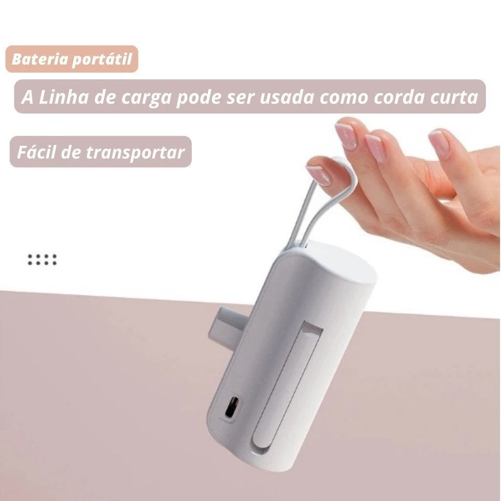 Carregador Portátil para iPhone e Tipo-C - Viajantt