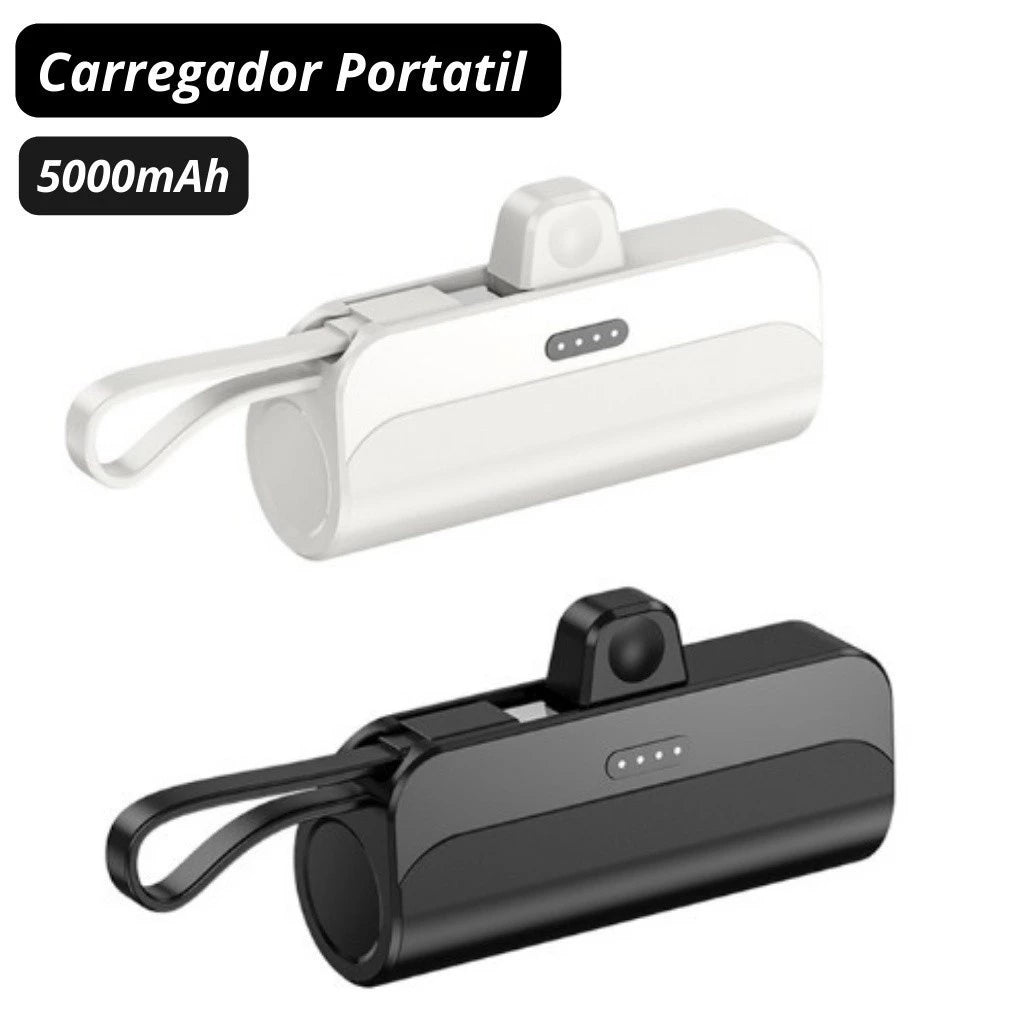 Carregador Portátil para iPhone e Tipo-C - Viajantt